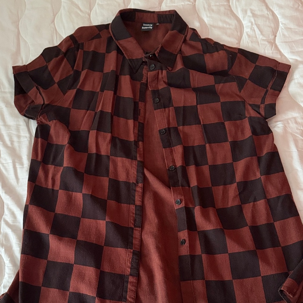 Girrlscout Checkered Short Sleeve Shirt